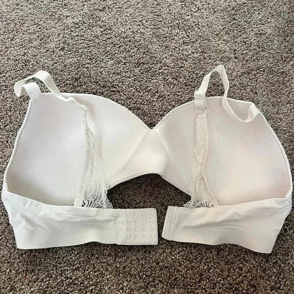 Soma Women's Enbliss Luxe Wireless Lace J‎ Hook Bra 42D White 79984 Smoothing - Picture 7 of 8